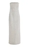 Simkhai Vanessa Embellished Bustier Midi Dress In Gray