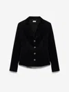 Simkhai Trueman Velvet Jacket In Black