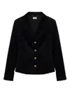 Simkhai Trueman Velvet Jacket In Black