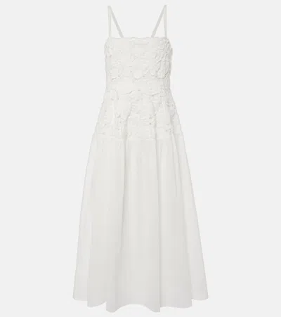 Simkhai Annalise Cotton Lace Dress In White
