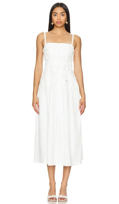 Simkhai Veronica Midi Dress In Weiss