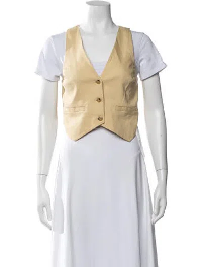 Pre-owned Simkhai Vest In Yellow