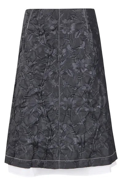 Simkhai Vionna Midi Skirt In Black