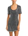 Simkhai Vivalie Short-sleeve Mini Dress In Black