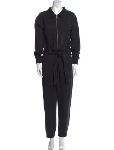 Pre-owned Simkhai V-neck Jumpsuit In Black