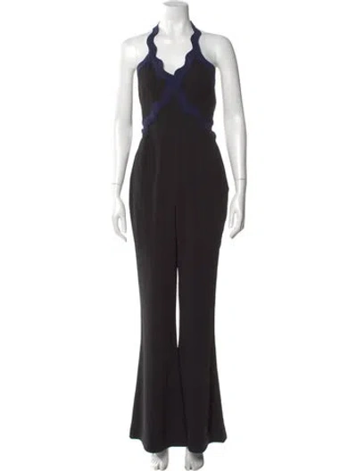 Pre-owned Simkhai V-neck Jumpsuit In Black