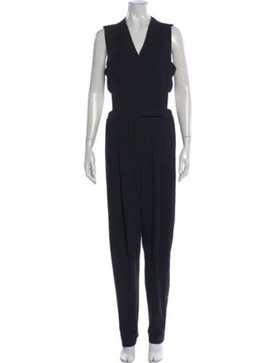 Pre-owned Simkhai V-neck Jumpsuit In Black
