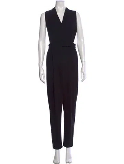 Pre-owned Simkhai V-neck Jumpsuit In Black