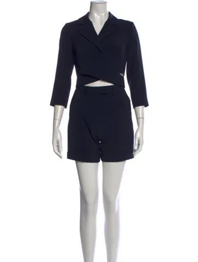 Pre-owned Simkhai V-neck Jumpsuit In Black