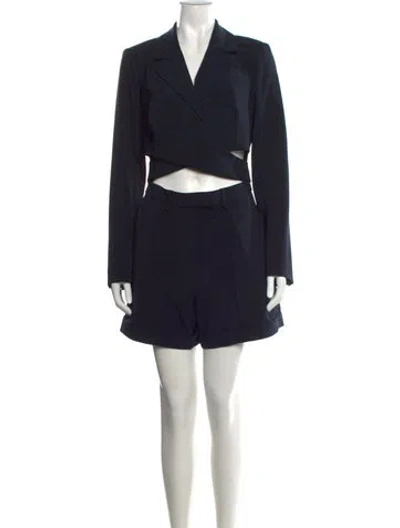 Pre-owned Simkhai V-neck Jumpsuit In Black