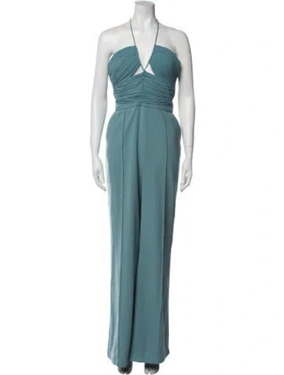 Pre-owned Simkhai V-neck Jumpsuit In Blue