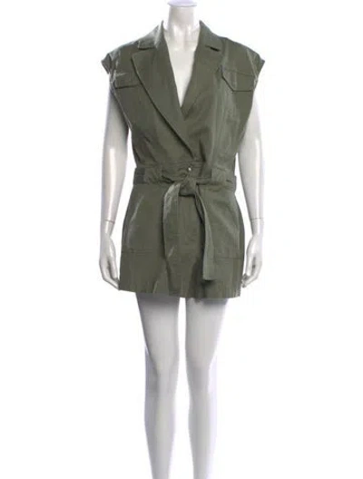 Pre-owned Simkhai V-neck Jumpsuit In Green