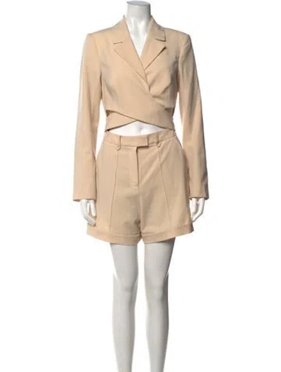 Pre-owned Simkhai V-neck Jumpsuit In Neutrals