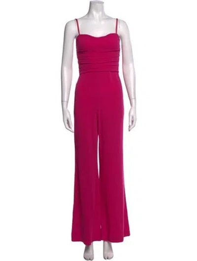 Pre-owned Simkhai V-neck Jumpsuit In Pink