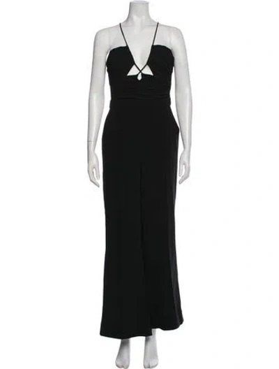 Pre-owned Simkhai V-neck Jumpsuit W/ Tags In Black