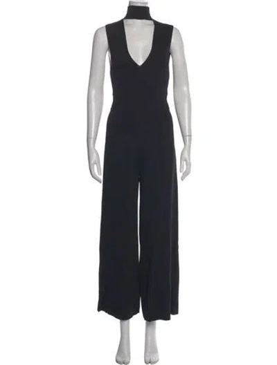 Pre-owned Simkhai V-neck Jumpsuit W/ Tags In Black