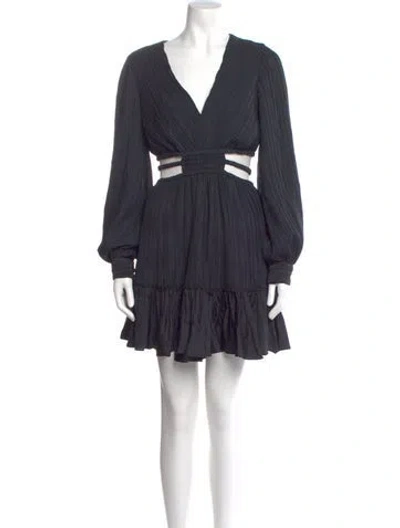 Pre-owned Simkhai V-neck Knee-length Dress In Blue