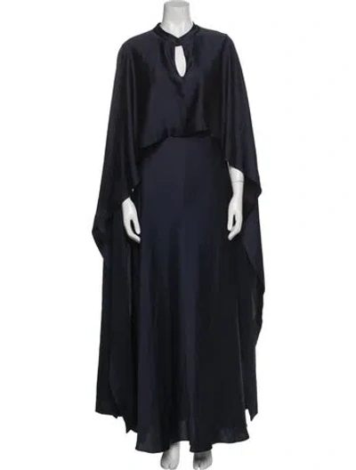 Pre-owned Simkhai V-neck Long Dress W/ Tags In Black