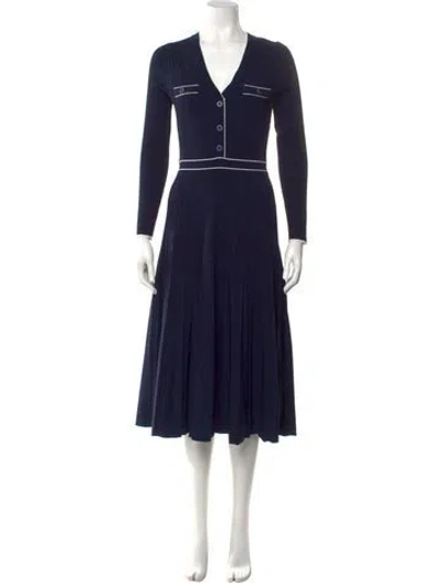 Pre-owned Simkhai V-neck Long Dress W/ Tags In Black