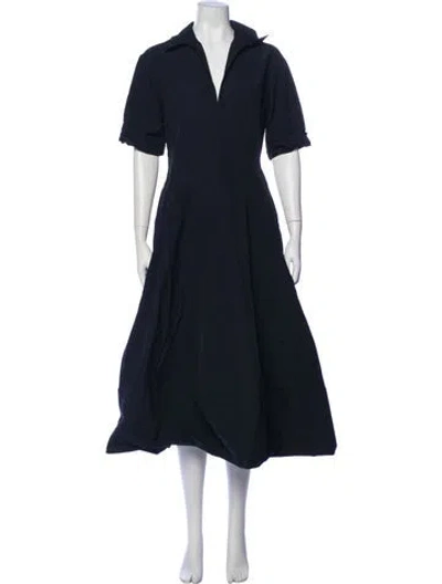 Pre-owned Simkhai V-neck Midi Length Dress In Gray