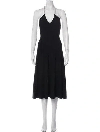 Pre-owned Simkhai V-neck Midi Length Dress W/ Tags In Blue