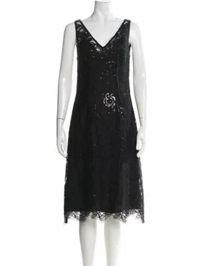 Pre-owned Simkhai V-neck Midi Length Dress W/ Tags In Gray
