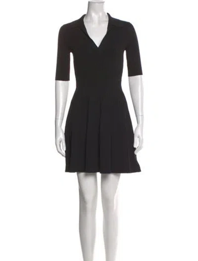 Pre-owned Simkhai V-neck Mini Dress In Black