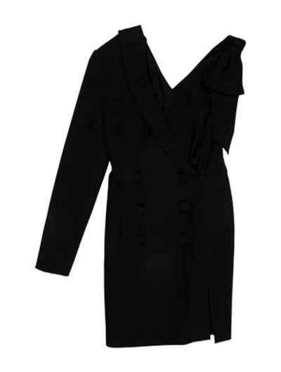 Pre-owned Simkhai V-neck Mini Dress In Black