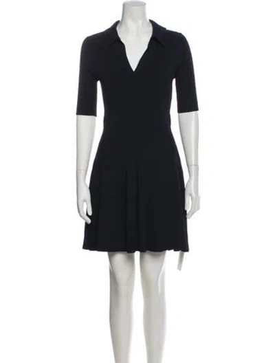 Pre-owned Simkhai V-neck Mini Dress In Blue