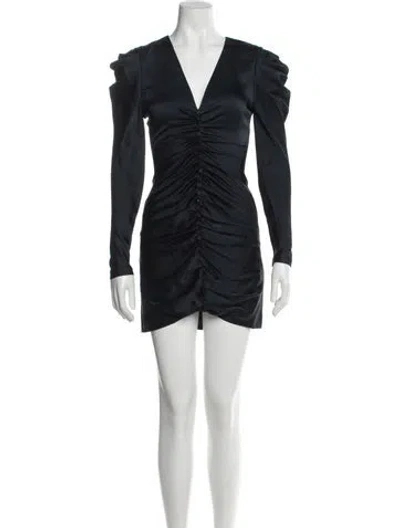 Pre-owned Simkhai V-neck Mini Dress In Blue