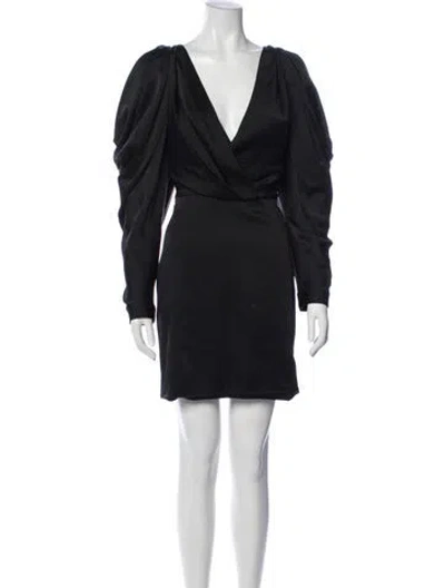 Pre-owned Simkhai V-neck Mini Dress In Blue