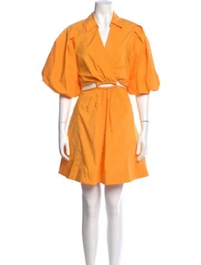 Pre-owned Simkhai V-neck Mini Dress In Multi