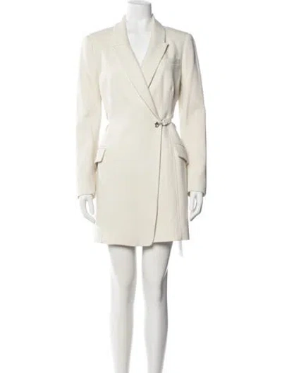 Pre-owned Simkhai V-neck Mini Dress In Neutral