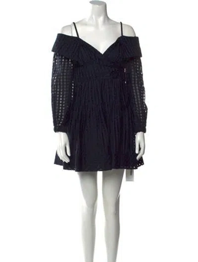 Pre-owned Simkhai V-neck Mini Dress In Orange
