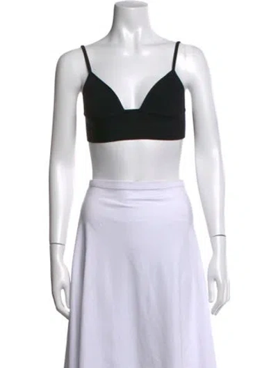 Pre-owned Simkhai V-neck Sleeveless Sports Bra In White
