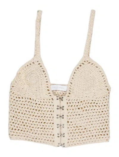 Pre-owned Simkhai V-neck Sleeveless Top In Neutral