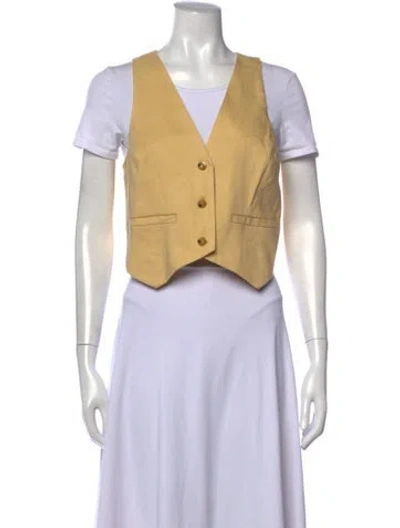 Pre-owned Simkhai V-neck Sleeveless Top In Neutral