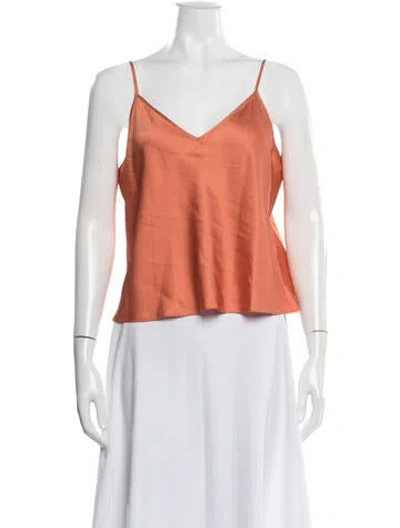 Pre-owned Simkhai V-neck Sleeveless Top In Orange