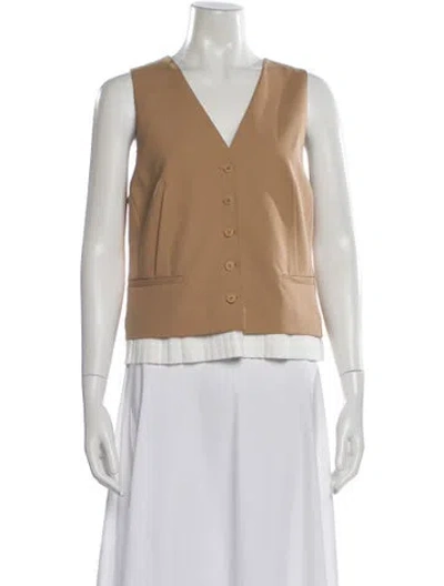 Pre-owned Simkhai V-neck Sleeveless Top W/ Tags In Neutral