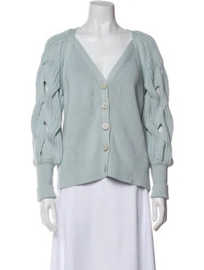 Pre-owned Simkhai V-neck Sweater In Blue