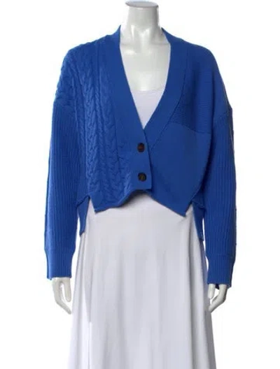 Pre-owned Simkhai V-neck Sweater In Blue