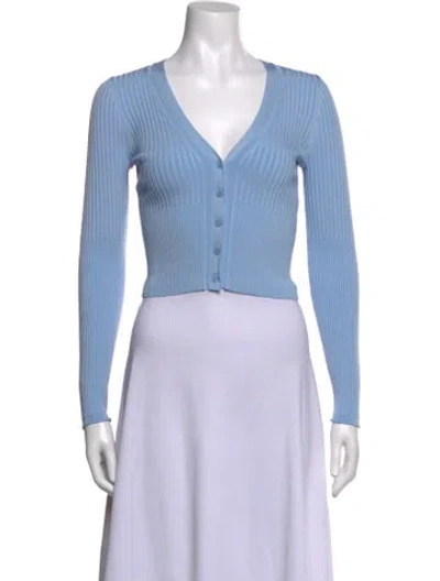 Pre-owned Simkhai V-neck Sweater In Blue