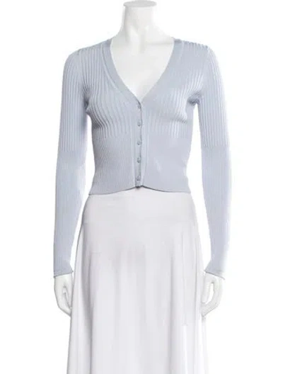 Pre-owned Simkhai V-neck Sweater In Blue