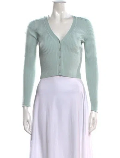 Pre-owned Simkhai V-neck Sweater In Blue