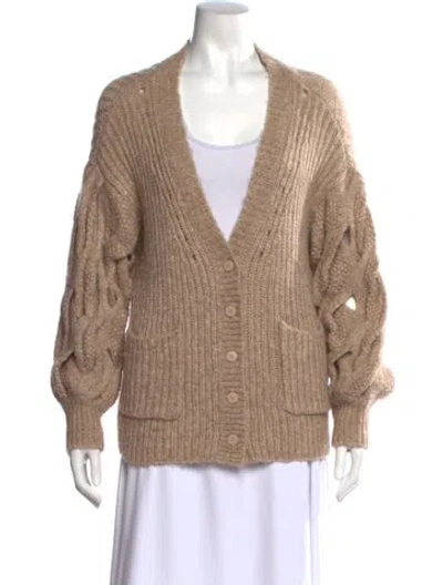Pre-owned Simkhai V-neck Sweater In Brown