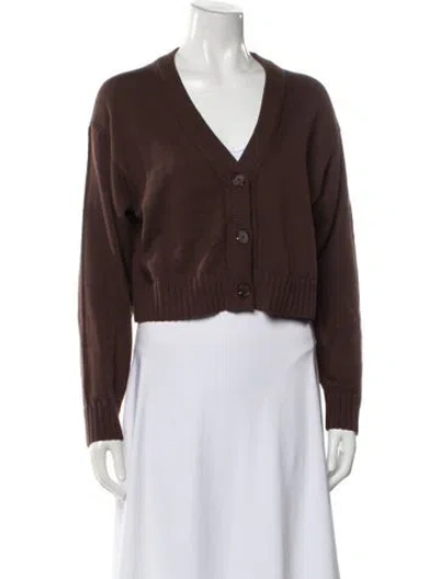 Pre-owned Simkhai V-neck Sweater In Brown