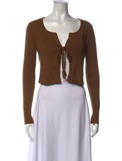 Pre-owned Simkhai V-neck Sweater In Brown