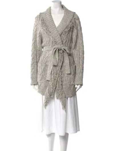 Pre-owned Simkhai V-neck Sweater In Gray