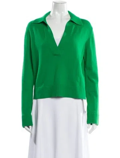Pre-owned Simkhai V-neck Sweater In Green