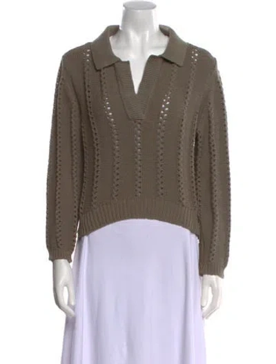 Pre-owned Simkhai V-neck Sweater In Green